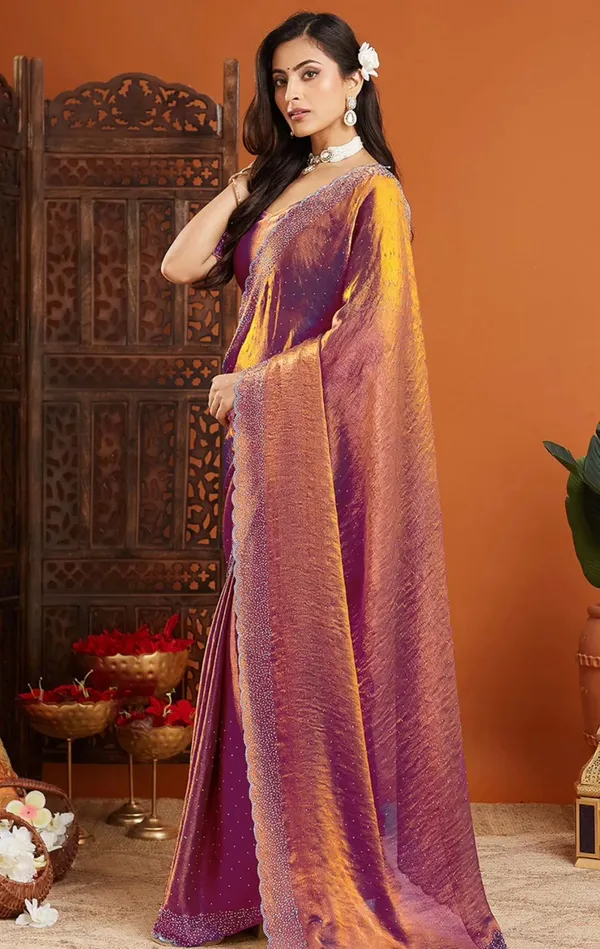 Trendiing✨_Premium_Soft_Chiffon_Silk_Saree_✨