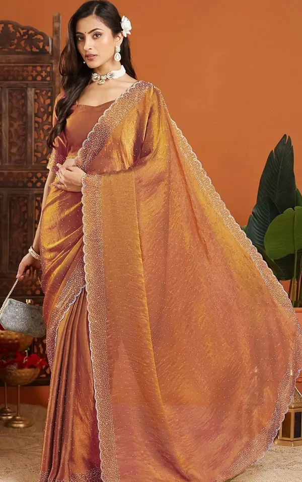 Trendiing✨_Premium_Soft_Chiffon_Silk_Saree_✨