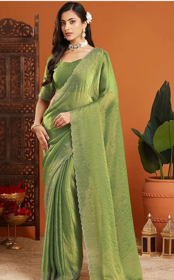 Trendiing✨_Premium_Soft_Chiffon_Silk_Saree_✨