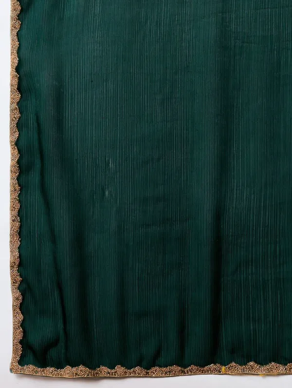 Green_Chiffon_silk_Stylish_Saree_For_Women