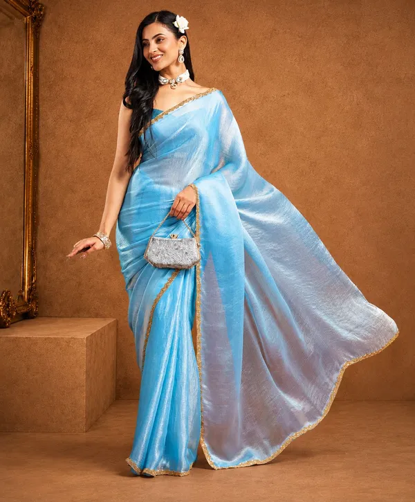 Sky_Blue_Chiffon_silk_Stylish_Saree_For_Women