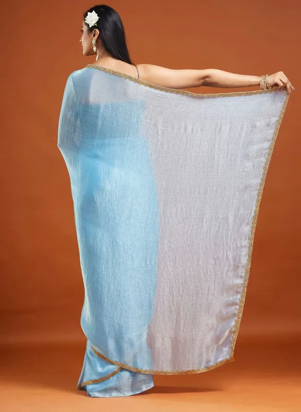 Sky_Blue_Chiffon_silk_Stylish_Saree_For_Women