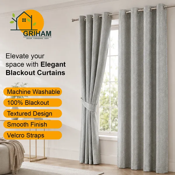 Murique_Ash_Grey_Textured_85-90%_Room_Darkening_Blackout_Window_Curtains_with_Tiebacks_for_Living_Room_&_Bedroom_-_7_Feet_(Pack_of_2)