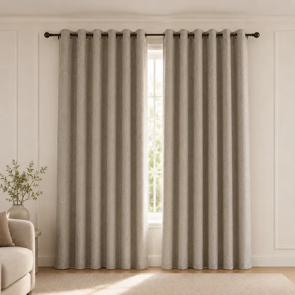 Murique_Eyelet_Classic_Beige_85-90%_Room_Darkening_Blackout_Window_&_Door_Curtains_with_Tiebacks_for_Living_Room_&_Bedroom_-_7_Feet_(Pack_of_2)