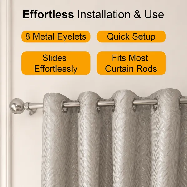 Murique_Textured_Grid_Grey_85-90%_Room_Darkening_Blackout_Window_&_Door_Curtains_with_Tiebacks_for_Living_Room_&_Bedroom_-_7_Feet_(Pack_of_2)