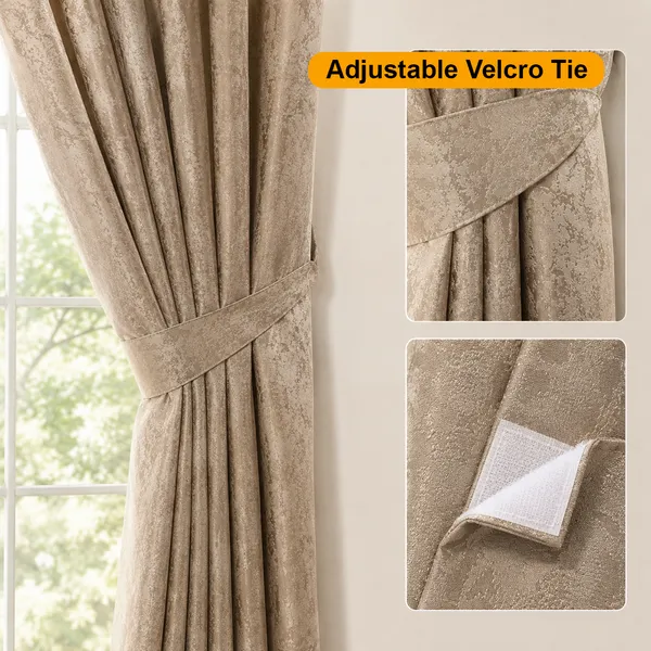 Murique_Sand_Beige_Textured_85-90%_Room_Darkening_Blackout_Window_&_Door_Curtains_with_Tiebacks_for_Living_Room_&_Bedroom_-_7_Feet_(Pack_of_2)