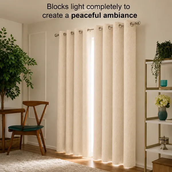 Murique_Neutral_Cream_Textured_100%_Blackout_Window_&_Door_Curtains_with_Tiebacks_for_Living_Room_&_Bedroom_-_7_Feet_(Pack_of_2)