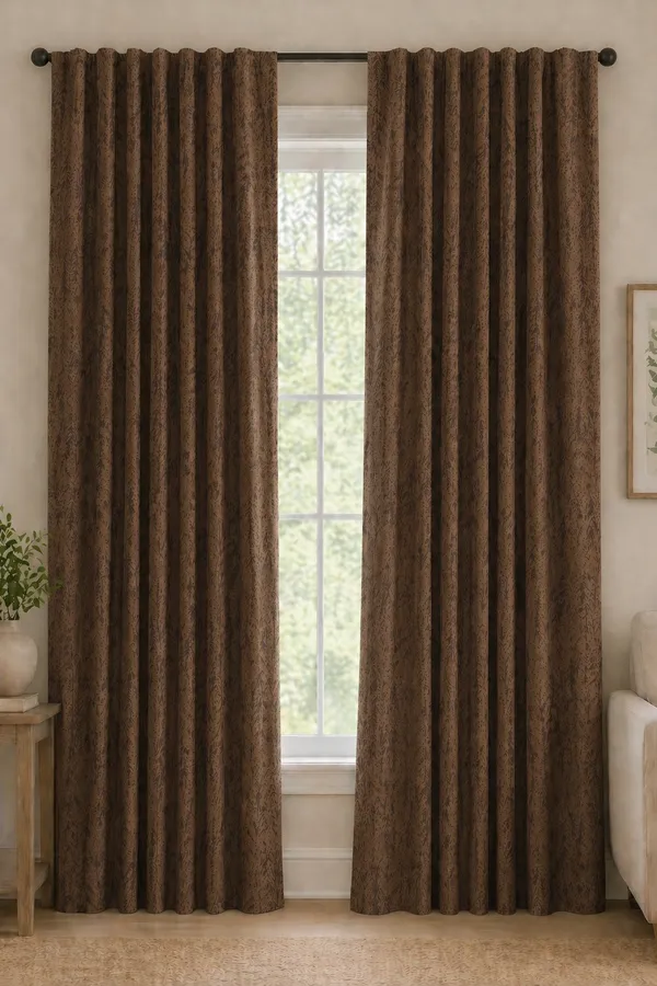 Murique_Rich_Brown_Textured_100%_Blackout_Window_&_Door_Curtains_with_Tiebacks_for_Living_Room_&_Bedroom_-_7_Feet_(Pack_of_2)