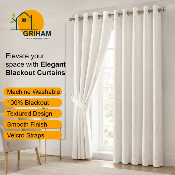 Murique_Pure_White_Solid_85-90%_Room_Darkening_Blackout_Window_&_Door_Curtains_with_Tiebacks_for_Living_Room_&_Bedroom_-_7_Feet_(Pack_of_2)