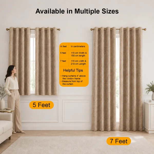Murique_Sand_Beige_Textured_85-90%_Room_Darkening_Blackout_Window_&_Door_Curtains_with_Tiebacks_for_Living_Room_&_Bedroom_-_7_Feet_(Pack_of_2)