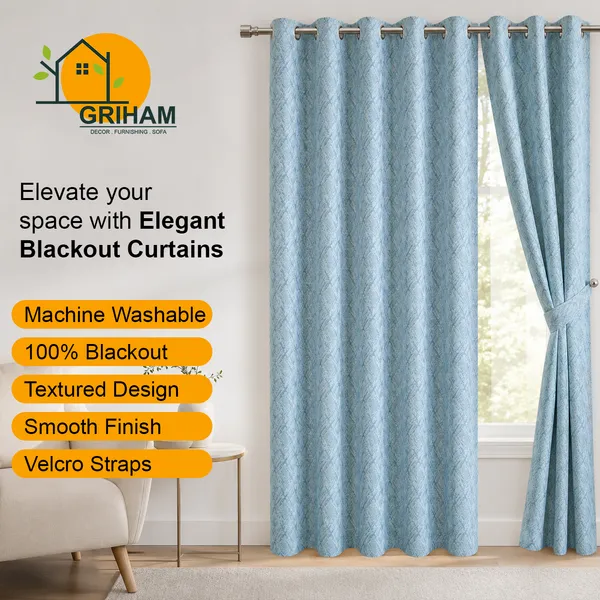 Murique_Ice_Blue_Textured_85-90%_Room_Darkening_Blackout_Window_&_Door_Curtains_with_Tiebacks_for_Living_Room_&_Bedroom_-_7_Feet_(Pack_of_2)