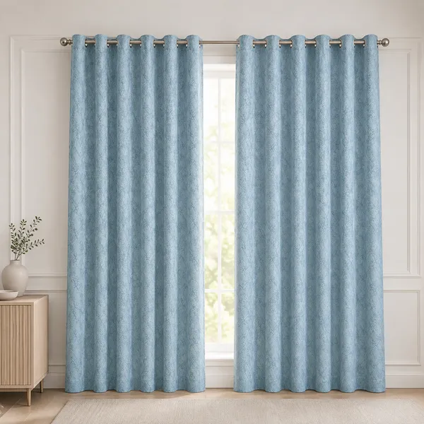 Murique_Ice_Blue_Textured_85-90%_Room_Darkening_Blackout_Window_&_Door_Curtains_with_Tiebacks_for_Living_Room_&_Bedroom_-_7_Feet_(Pack_of_2)