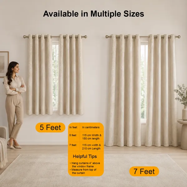 Murique_Floral_Blossom_Cream_85-90%_Room_Darkening_Blackout_Window_&_Door_Curtains_with_Tiebacks_for_Living_Room_&_Bedroom_-_7_Feet_(Pack_of_2)