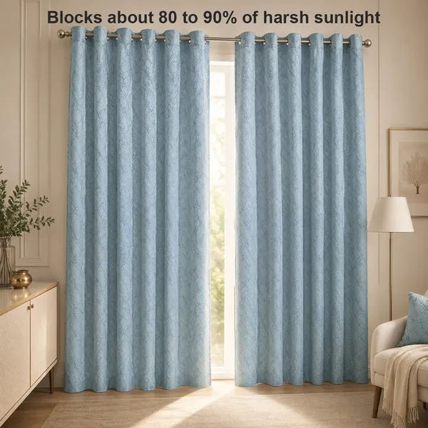 Murique_Ice_Blue_Textured_85-90%_Room_Darkening_Blackout_Window_&_Door_Curtains_with_Tiebacks_for_Living_Room_&_Bedroom_-_7_Feet_(Pack_of_2)