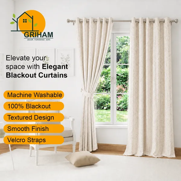 Murique_Neutral_Cream_Textured_100%_Blackout_Window_&_Door_Curtains_with_Tiebacks_for_Living_Room_&_Bedroom_-_7_Feet_(Pack_of_2)
