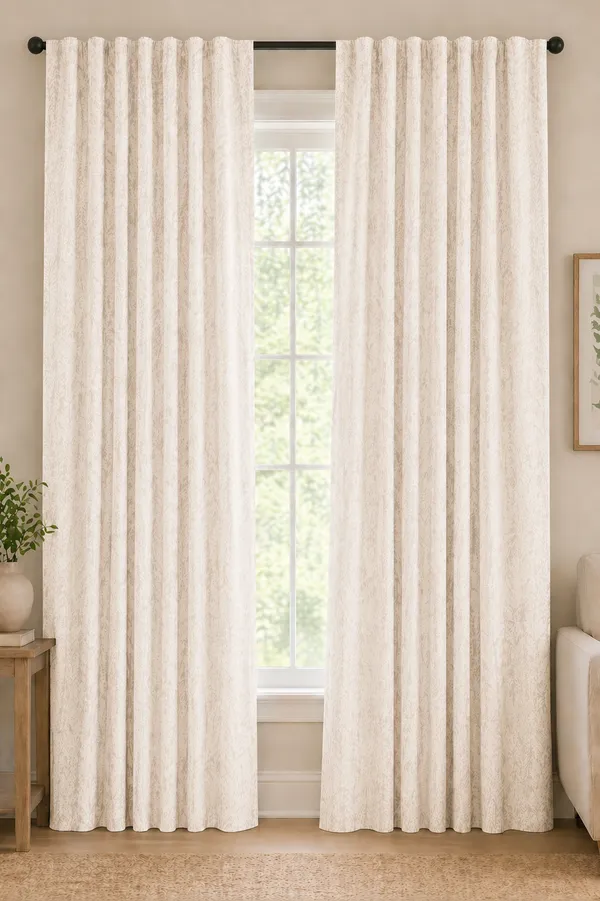 Murique_Neutral_Cream_Textured_100%_Blackout_Window_&_Door_Curtains_with_Tiebacks_for_Living_Room_&_Bedroom_-_7_Feet_(Pack_of_2)