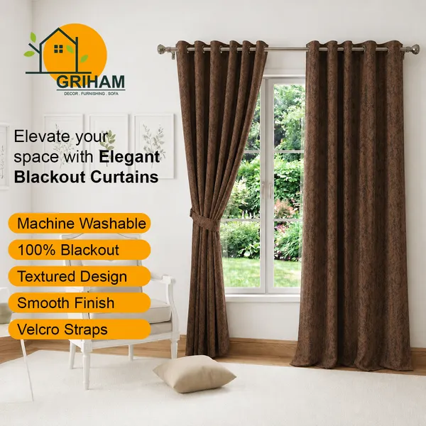Murique_Rich_Brown_Textured_100%_Blackout_Window_&_Door_Curtains_with_Tiebacks_for_Living_Room_&_Bedroom_-_7_Feet_(Pack_of_2)