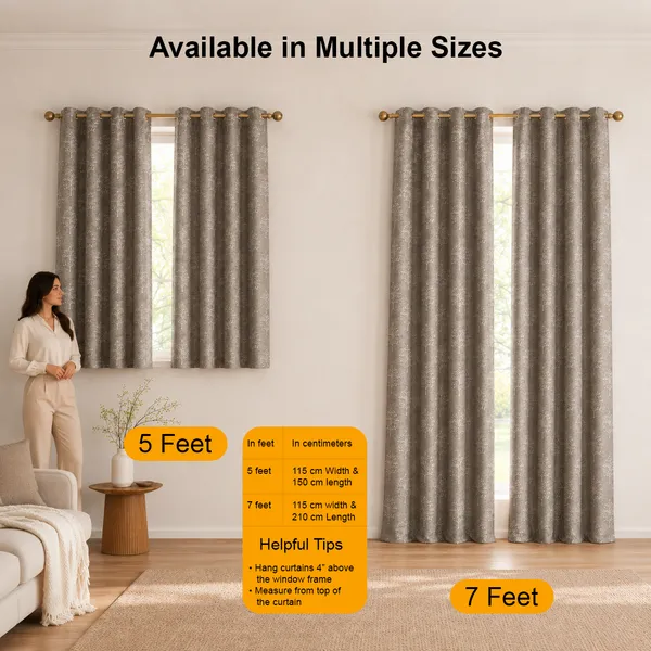 Murique_Floral_Motif_Charcoal_Grey_85-90%_Room_Darkening_Blackout_Window_&_Door_Curtains_with_Tiebacks_for_Living_Room_&_Bedroom_-_7_Feet_(Pack_of_2)