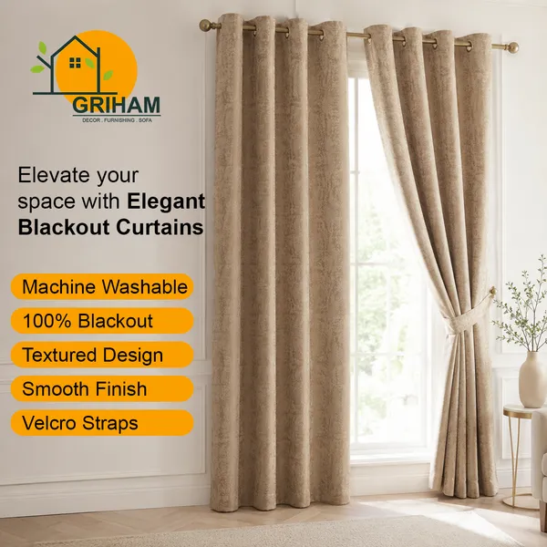 Murique_Sand_Beige_Textured_85-90%_Room_Darkening_Blackout_Window_&_Door_Curtains_with_Tiebacks_for_Living_Room_&_Bedroom_-_7_Feet_(Pack_of_2)