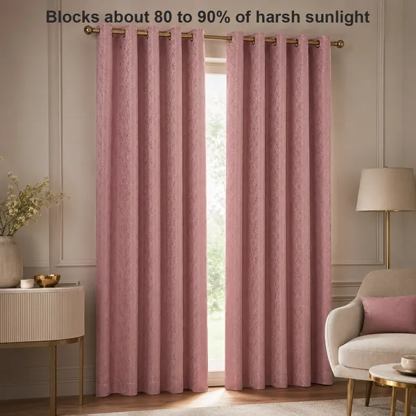 Murique_Blush_Pink_Textured_85-90%_Room_Darkening_Blackout_Window_&_Door_Curtains_with_Tiebacks_for_Living_Room_&_Bedroom_-_7_Feet_(Pack_of_2)