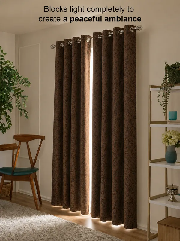Murique_Rich_Brown_Textured_100%_Blackout_Window_&_Door_Curtains_with_Tiebacks_for_Living_Room_&_Bedroom_-_7_Feet_(Pack_of_2)