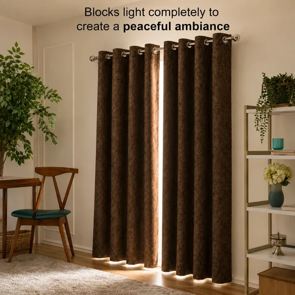 Murique_Rich_Brown_Textured_100%_Blackout_Window_&_Door_Curtains_with_Tiebacks_for_Living_Room_&_Bedroom_-_7_Feet_(Pack_of_2)