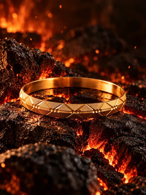 Divyoro_Cross-Hatch_Diamond_Dot_24k_Gold_Plated_Male_Kada