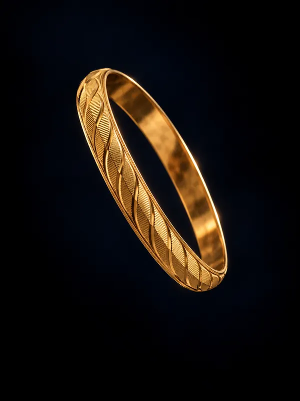 Divyoro_Herringbone_Braid_Velvet_Luxe_24K_Gold_Plated_Kada