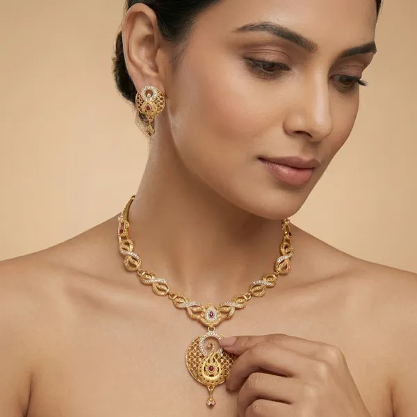 Ad_Link_Necklace_&_Earrings_Set_For_Women