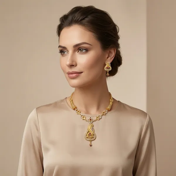 American_Diamond_Necklace_&_Earrings_Set_For_Women