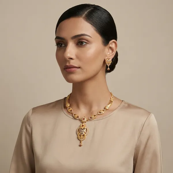 American_Diamond_Necklace_&_Earrings_Set_For_Women