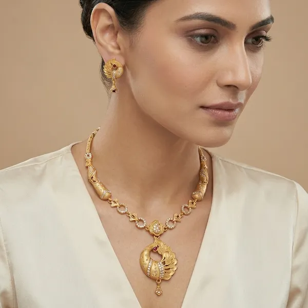 American_Diamond_Necklace_&_Earrings_Set_For_Women