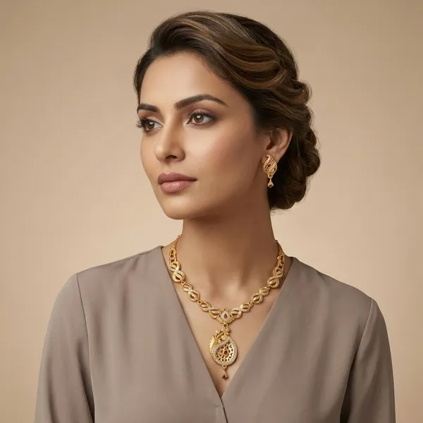 American_Diamond_Necklace_&_Earrings_Set_For_Women