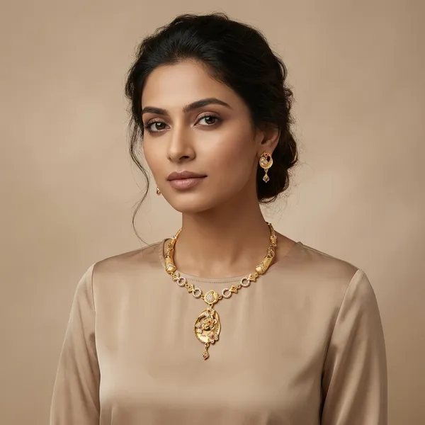 American_Diamond_Necklace_&_Earrings_Set_For_Women