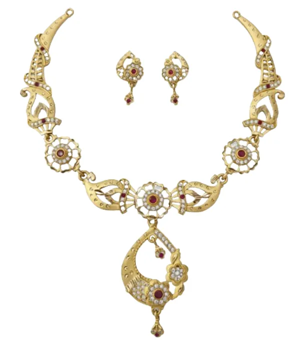American_Diamond_Necklace_&_Earrings_Set_For_Women