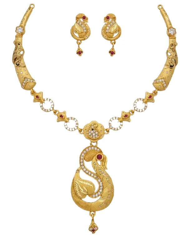 American_Diamond_Necklace_&_Earrings_Set_For_Women