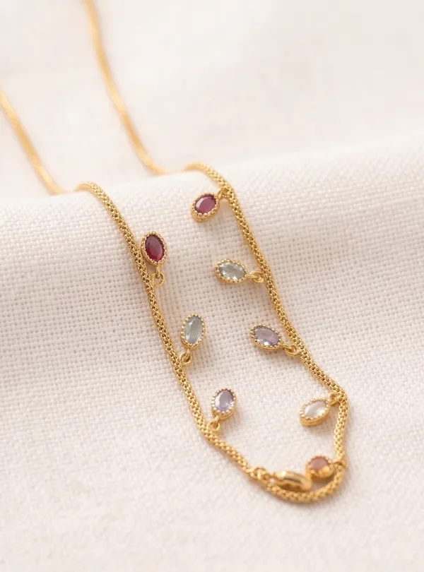 DIVYORO_Poetic_Harmony_Oval_Shape_AD_Dokia_Chain