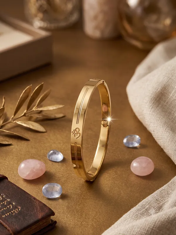 Divyoro_Sacred_Om_Parallel_Line_Hinged_24K_Gold_Plated_Kada
