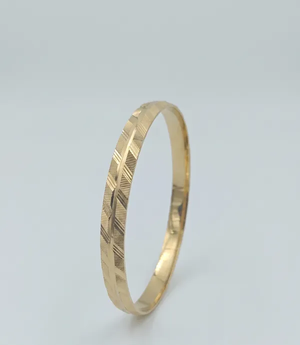 Divyoro_Diagonal_Block_Textured_24k_Gold_Plated_Male_Kada