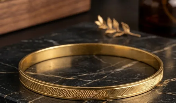 Divyoro_Classic_Minimalist_Plain_24K_Gold_Plated_Kada