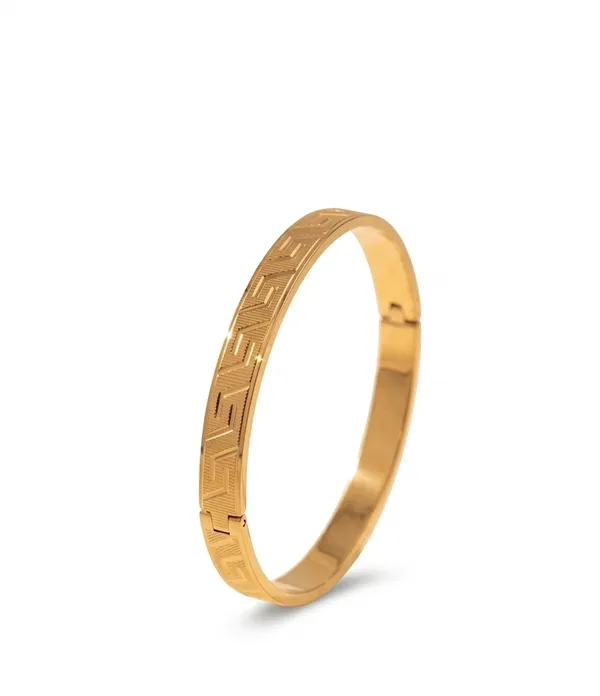 Divyoro_Greek_Key_Geometric_Hinged_24k_Gold_Plated_Kada