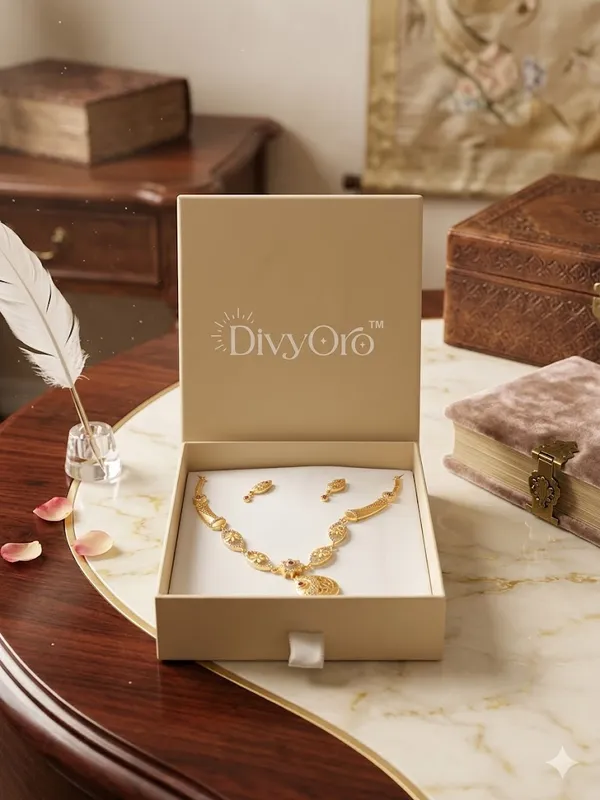 American_Daimond_Necklace_&_Earrings_Set_For_Women