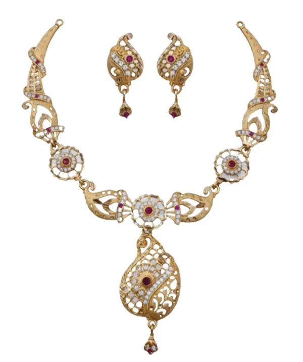 American_Diamond_Necklace_&_Earrings_Set_For_Women