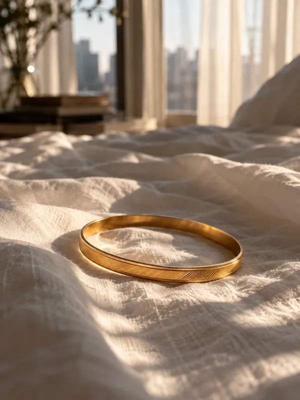 Divyoro_Classic_Minimalist_Plain_24K_Gold_Plated_Kada