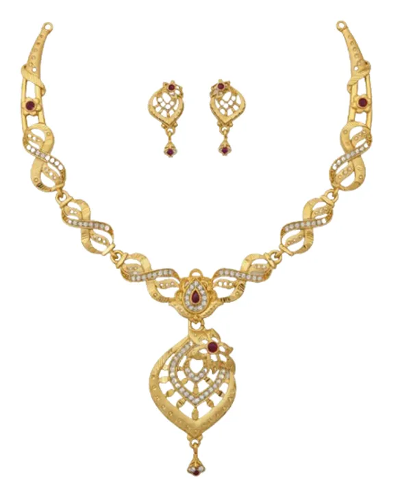 American_Diamond_Necklace_&_Earrings_Set_For_Women