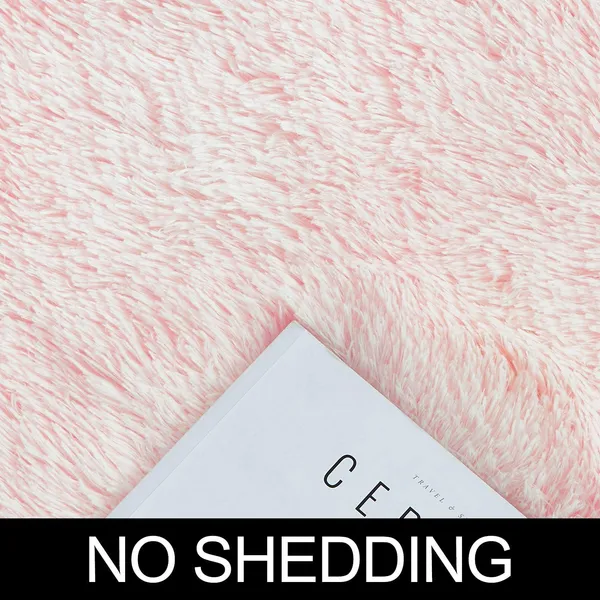 Microfibre_Plush_Fluffy_Circle_Rug_For_Kids_Room_Nursery_Room_Dorm_Pink