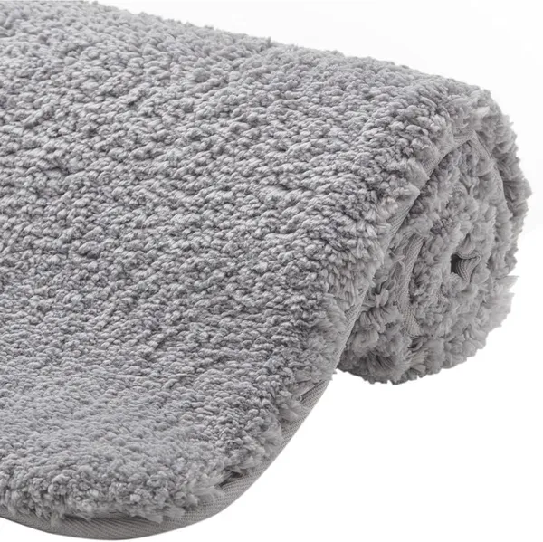 Premium_Luxury_Bath_Rug_Absorbent_Soft_Thick_Shag_Bathroom_Mat_Rugs_Machine_Wash_Microfiber_Dries_Quickly_Mats_For_Bath_Room_Shower_And_Bathtub_Set_Of_Silver