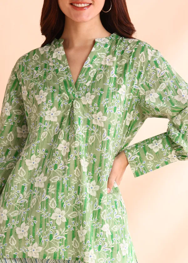 Pista_Green_Printed_Cotton_Nightwear_Set_For_Women