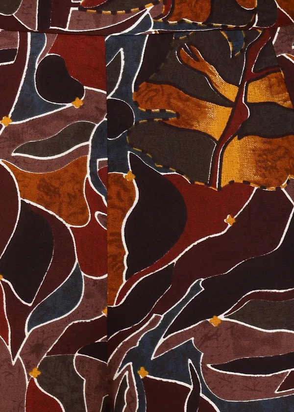 Brown_Abstract_Print_Co_Ord_Set_For_Women