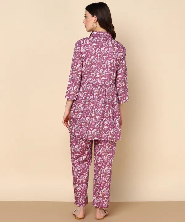 Pink_Floral_Block_Print_Co_Ord_Set_For_Women